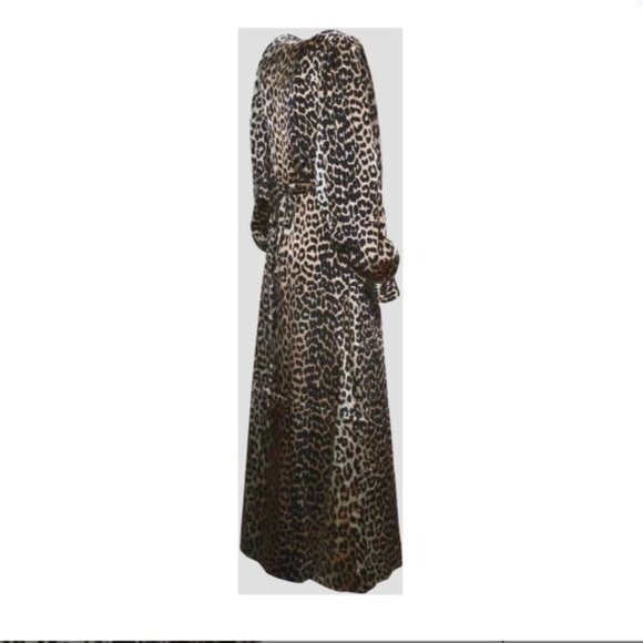 GANNI Leopard Print wrap Dress - NWT ! - Picture 2 of 5